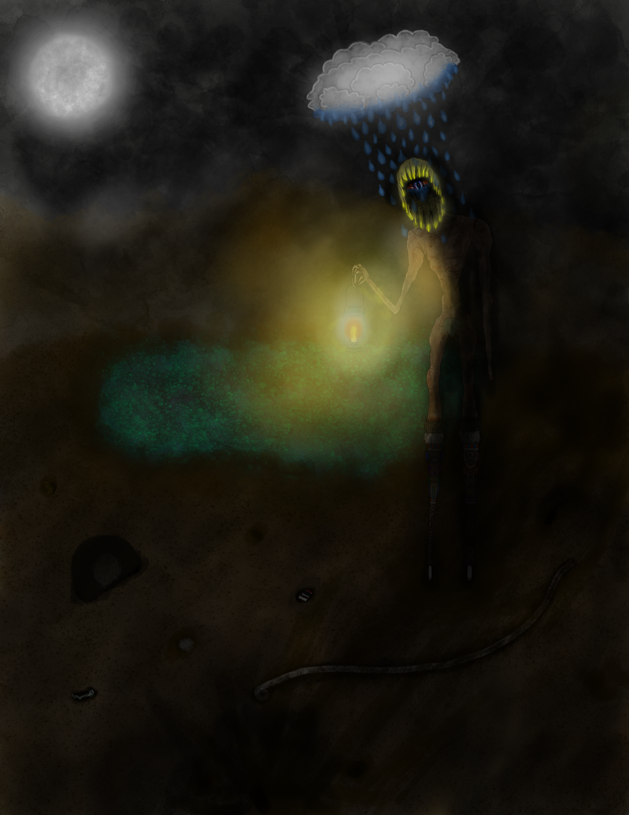 Sad Sun illustration